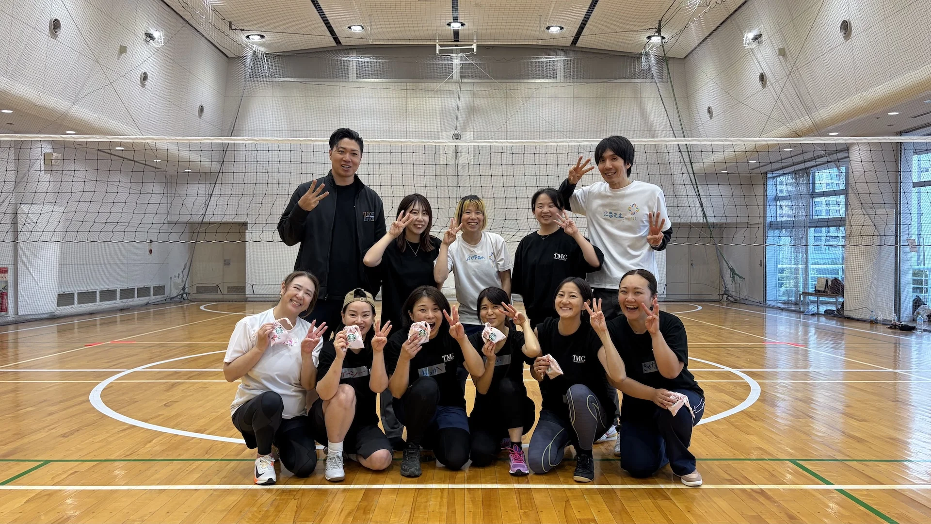 チームごとの集合写真