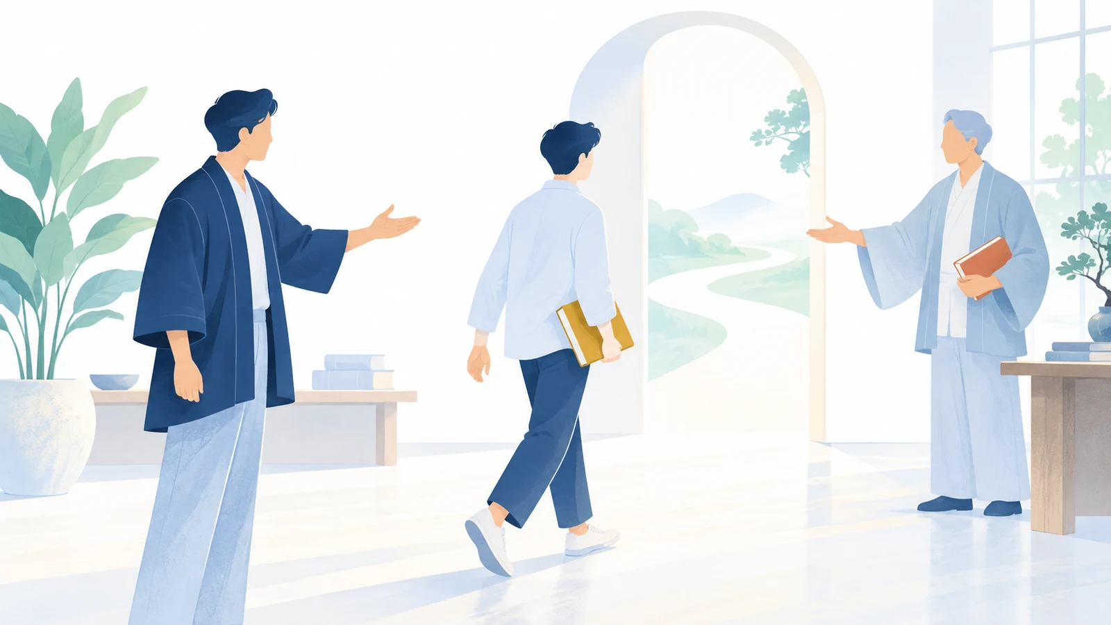 生徒を次の先生へ送り出すメンター。学びを広げるために開かれた扉